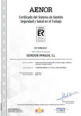 Gordon Imagen SL - Certificación OHSAS 18001:2007