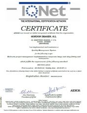 Gordon Imagen SL - Certificacin ISO 9001:2008