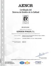 Gordon Imagen SL - Certificación ISO 9001:2015